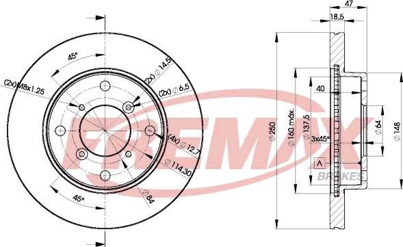 FREMAX BD-6040 - Əyləc Diski furqanavto.az