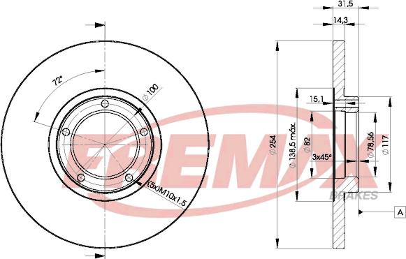 FREMAX BD-6055 - Əyləc Diski furqanavto.az