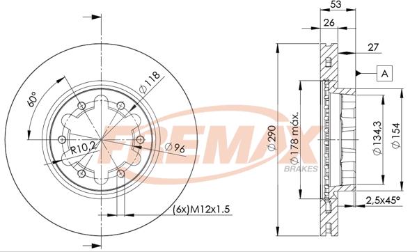 FREMAX BD-6031 - Əyləc Diski furqanavto.az