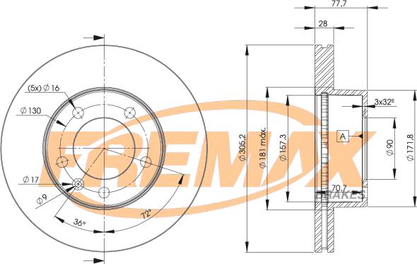 FREMAX BD-6848 - Əyləc Diski furqanavto.az