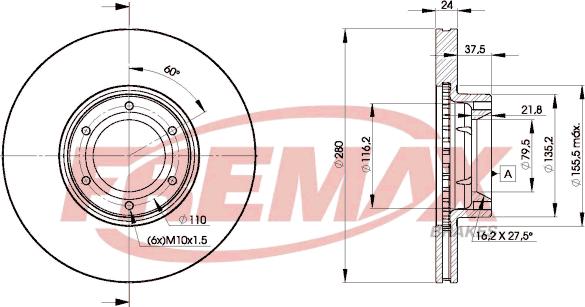 FREMAX BD-6847 - Əyləc Diski furqanavto.az