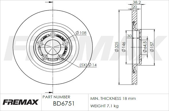 FREMAX BD-6751 - Əyləc Diski furqanavto.az