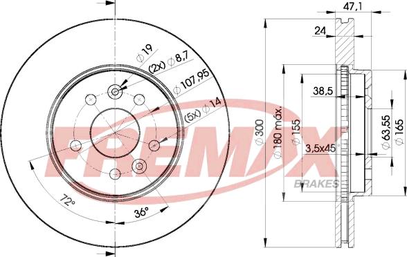 FREMAX BD-6767 - Əyləc Diski furqanavto.az