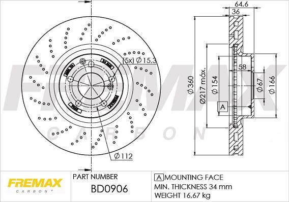 FREMAX BD-0906 - Əyləc Diski furqanavto.az