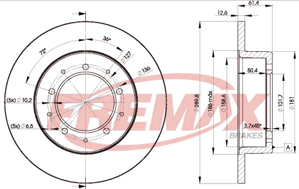 FREMAX BD-0461 - Əyləc Diski furqanavto.az