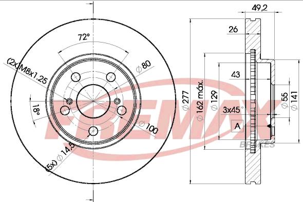 FREMAX BD-0504 - Əyləc Diski furqanavto.az