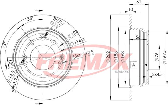 FREMAX BD-0581 - Əyləc Diski furqanavto.az