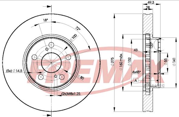 FREMAX BD-0600 - Əyləc Diski furqanavto.az