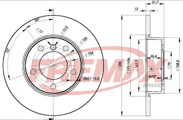 FREMAX BD-0673 - Əyləc Diski furqanavto.az