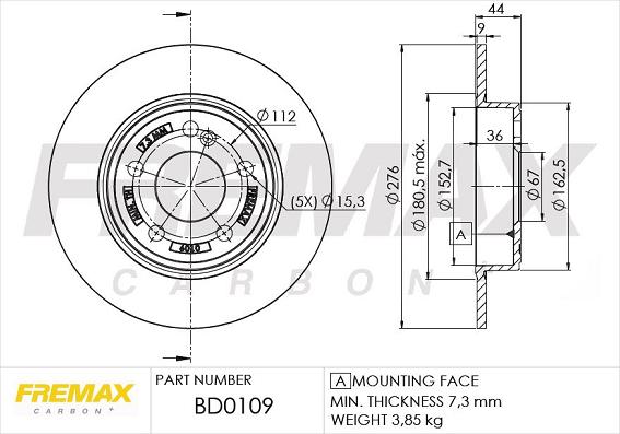 FREMAX BD-0109 - Əyləc Diski furqanavto.az