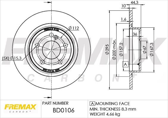 FREMAX BD-0106 - Əyləc Diski furqanavto.az