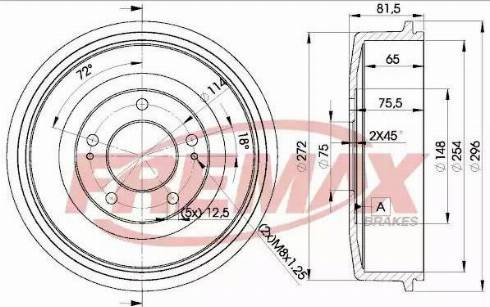 FREMAX BD-0101 - Əyləc barabanı furqanavto.az