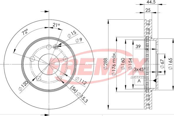 FREMAX BD-0117 - Əyləc Diski furqanavto.az