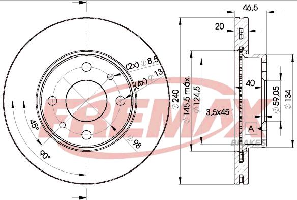 FREMAX BD-0178 - Əyləc Diski furqanavto.az