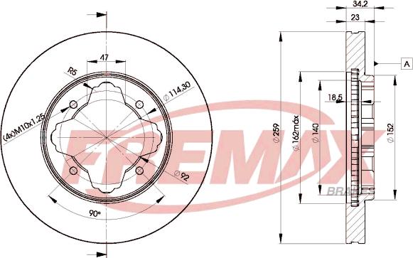 FREMAX BD-0836 - Əyləc Diski furqanavto.az