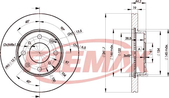 FREMAX BD-0838 - Əyləc Diski furqanavto.az