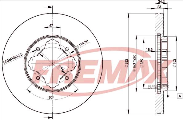 FREMAX BD-0837 - Əyləc Diski furqanavto.az