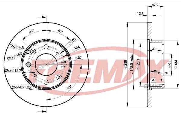 FREMAX BD-0829 - Əyləc Diski furqanavto.az