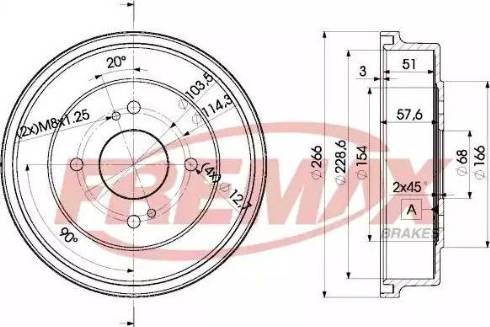 FREMAX BD-0349 - Əyləc barabanı furqanavto.az