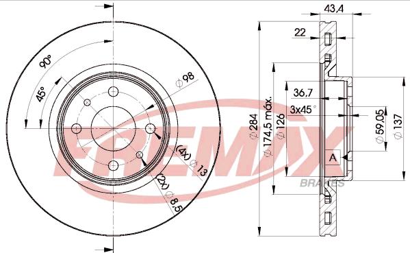 FREMAX BD-0356 - Əyləc Diski furqanavto.az