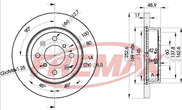 FREMAX BD-0715 - Əyləc Diski furqanavto.az