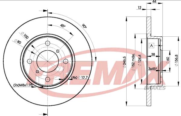 FREMAX BD-0711 - Əyləc Diski furqanavto.az