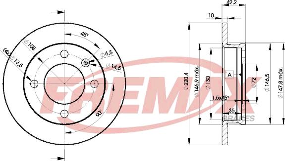 FREMAX BD-1991 - Əyləc Diski furqanavto.az