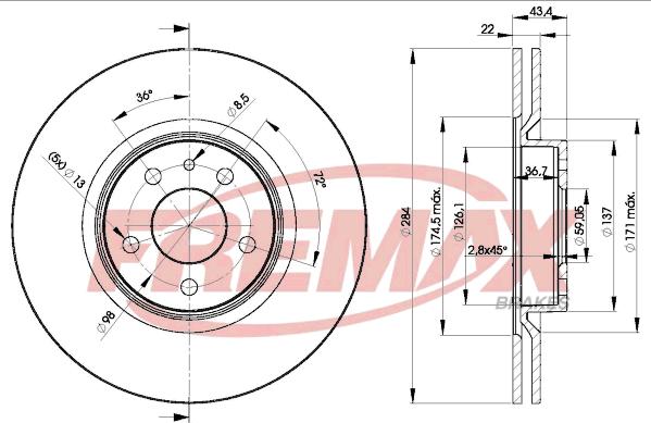 FREMAX BD-1548 - Əyləc Diski furqanavto.az