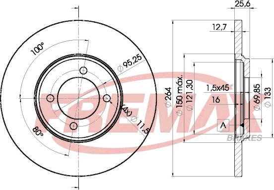 FREMAX BD-1505 - Əyləc Diski furqanavto.az