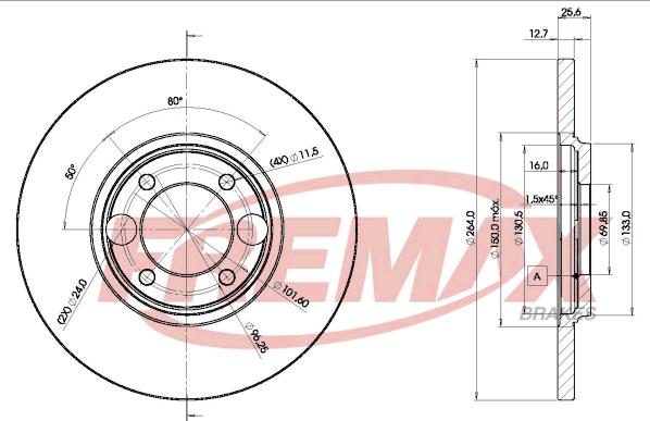 FREMAX BD-1503 - Əyləc Diski furqanavto.az