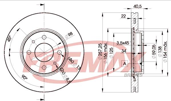 FREMAX BD-1650 - Əyləc Diski furqanavto.az