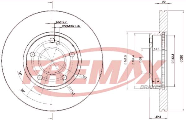 FREMAX BD-1057 - Əyləc Diski furqanavto.az