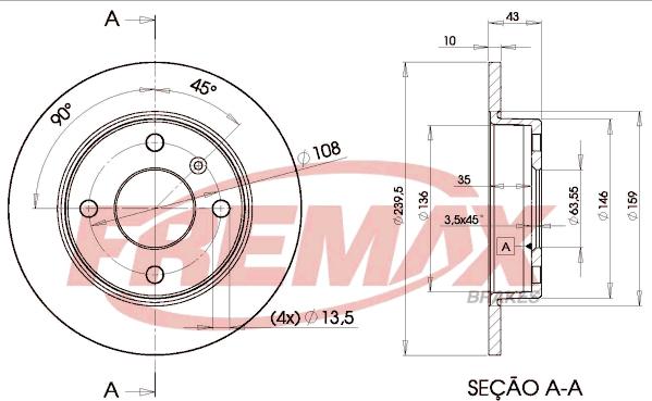 FREMAX BD-1062 - Əyləc Diski furqanavto.az