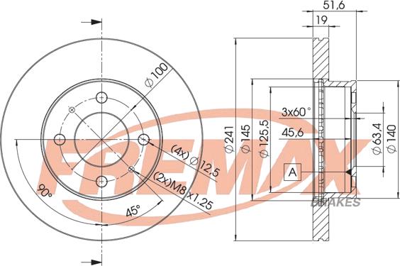 FREMAX BD-1008 - Əyləc Diski furqanavto.az