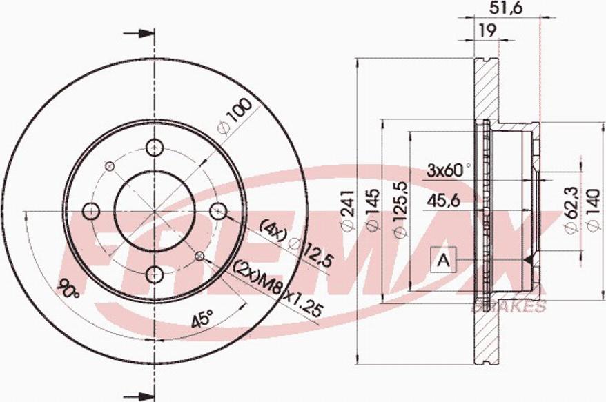 FREMAX BD-1017 - Əyləc Diski furqanavto.az