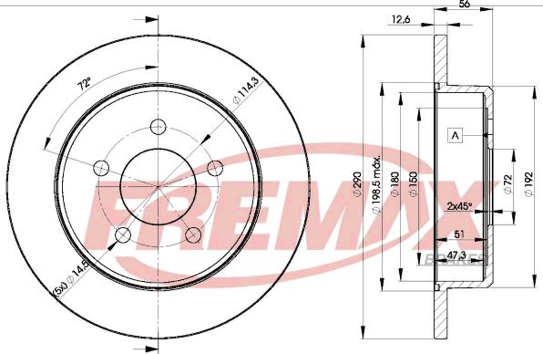 FREMAX BD-1023 - Əyləc Diski furqanavto.az