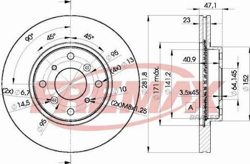 FREMAX BD-1104 - Əyləc Diski furqanavto.az