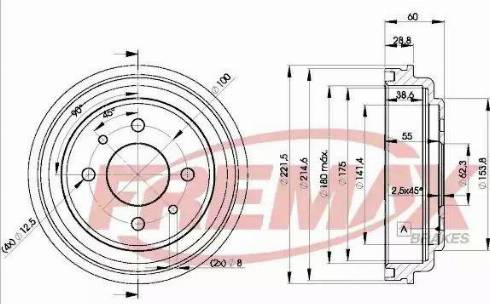 FREMAX BD-1103 - Əyləc barabanı furqanavto.az