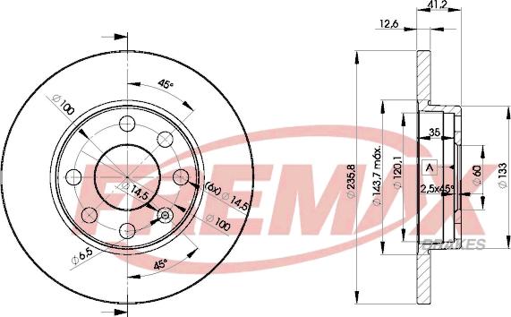 FREMAX BD-1240 - Əyləc Diski www.furqanavto.az