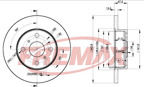 FREMAX BD-1216 - Əyləc Diski furqanavto.az