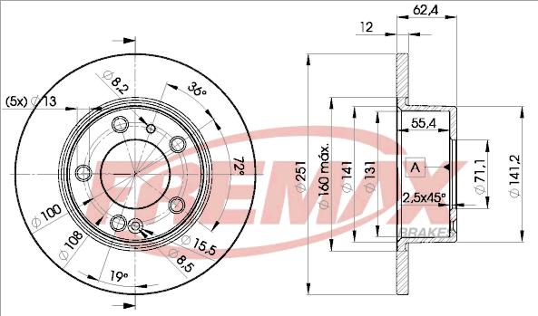 FREMAX BD-1796 - Əyləc Diski furqanavto.az