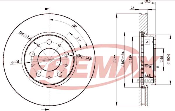 FREMAX BD-1788 - Əyləc Diski furqanavto.az