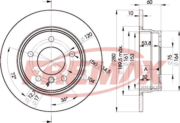 FREMAX BD-8936 - Əyləc Diski furqanavto.az