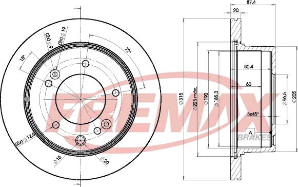 FREMAX BD-8411 - Əyləc Diski furqanavto.az