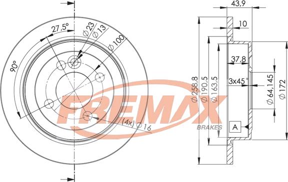 FREMAX BD-8571 - Əyləc Diski furqanavto.az