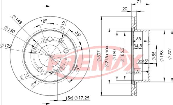 FREMAX BD-8675 - Əyləc Diski furqanavto.az