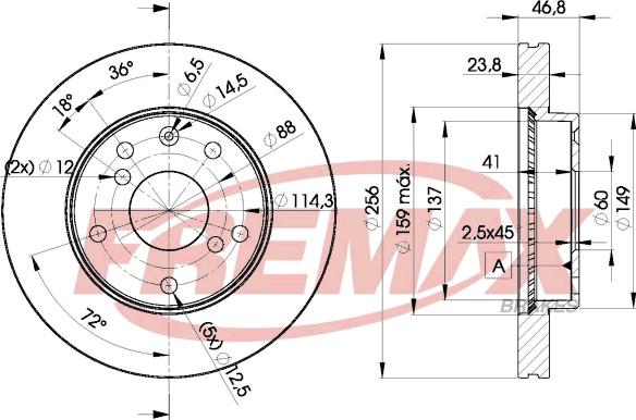 FREMAX BD-8673 - Əyləc Diski furqanavto.az