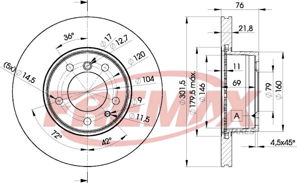 FREMAX BD-8040 - Əyləc Diski furqanavto.az