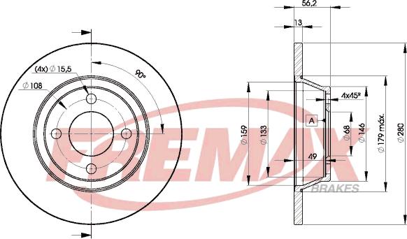 FREMAX BD-8014 - Əyləc Diski furqanavto.az