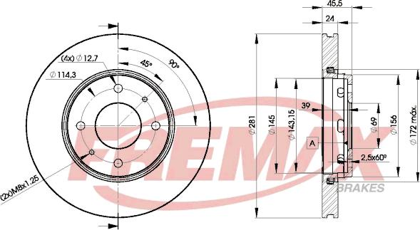 FREMAX BD-8027 - Əyləc Diski furqanavto.az